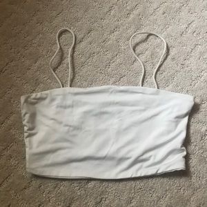 ❗️SOLD DO NOT BUY ❗️BASIC WHITE CROP TANK